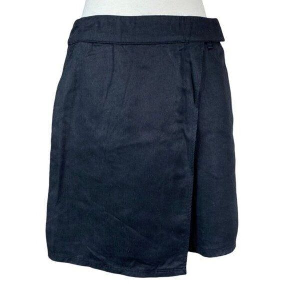 Babaton Wrap Skirt Black Size 4 - Picture 1 of 6
